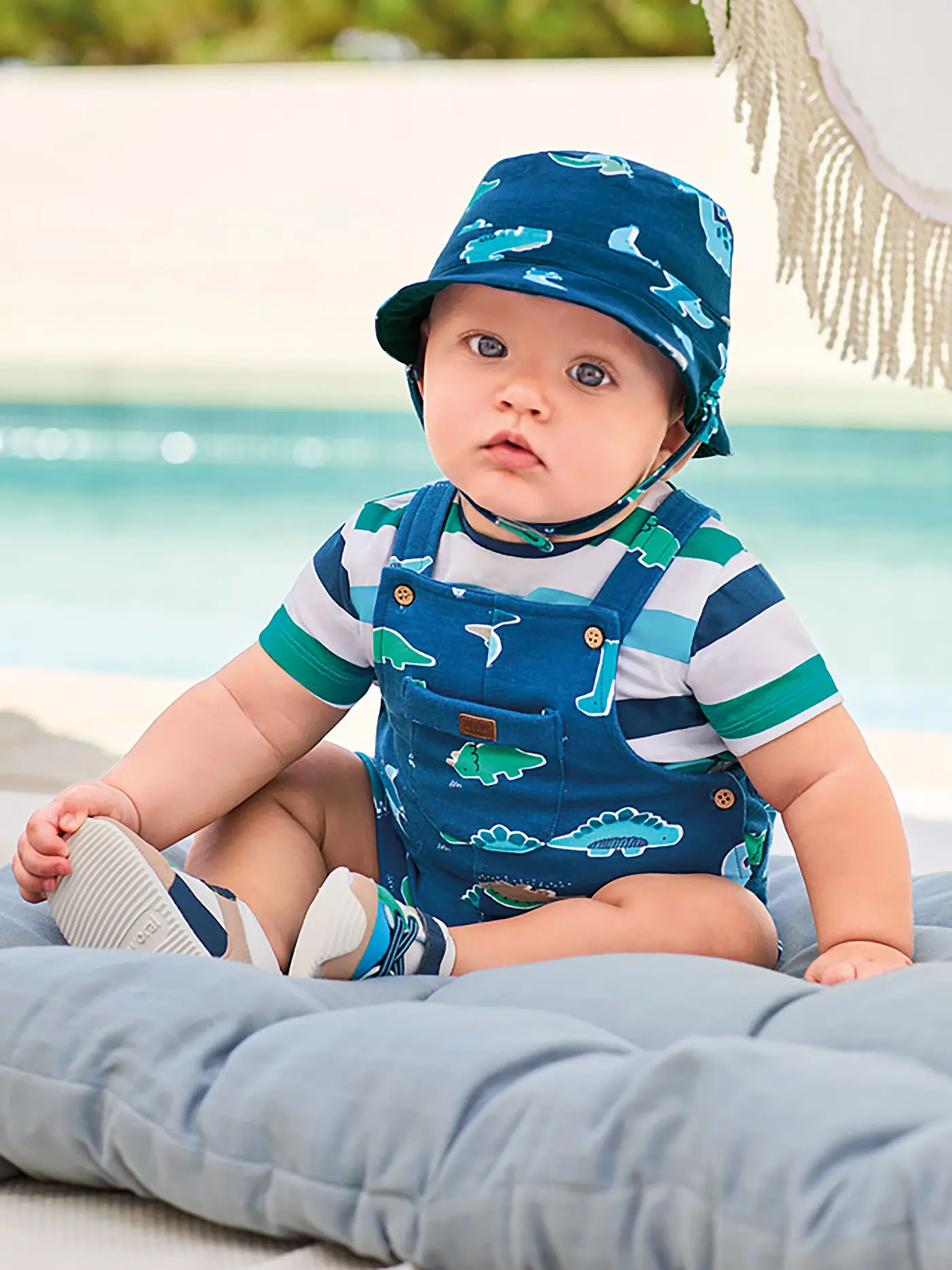 MAYORAL | Baby Set 2-teilig Latzhose und Mütze | 